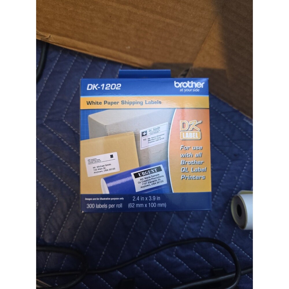 Brother DK1202 Die-Cut Standard White Address Label - 2.4" x 3.9"
